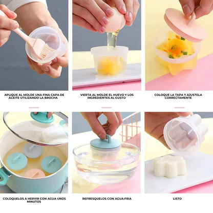 EggCrafty™ -  Molde de figuras para hacer huevos cocidos