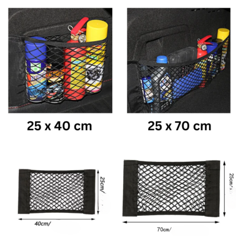 TidyRide™ - Organizador con malla elástica  para maletera de autos