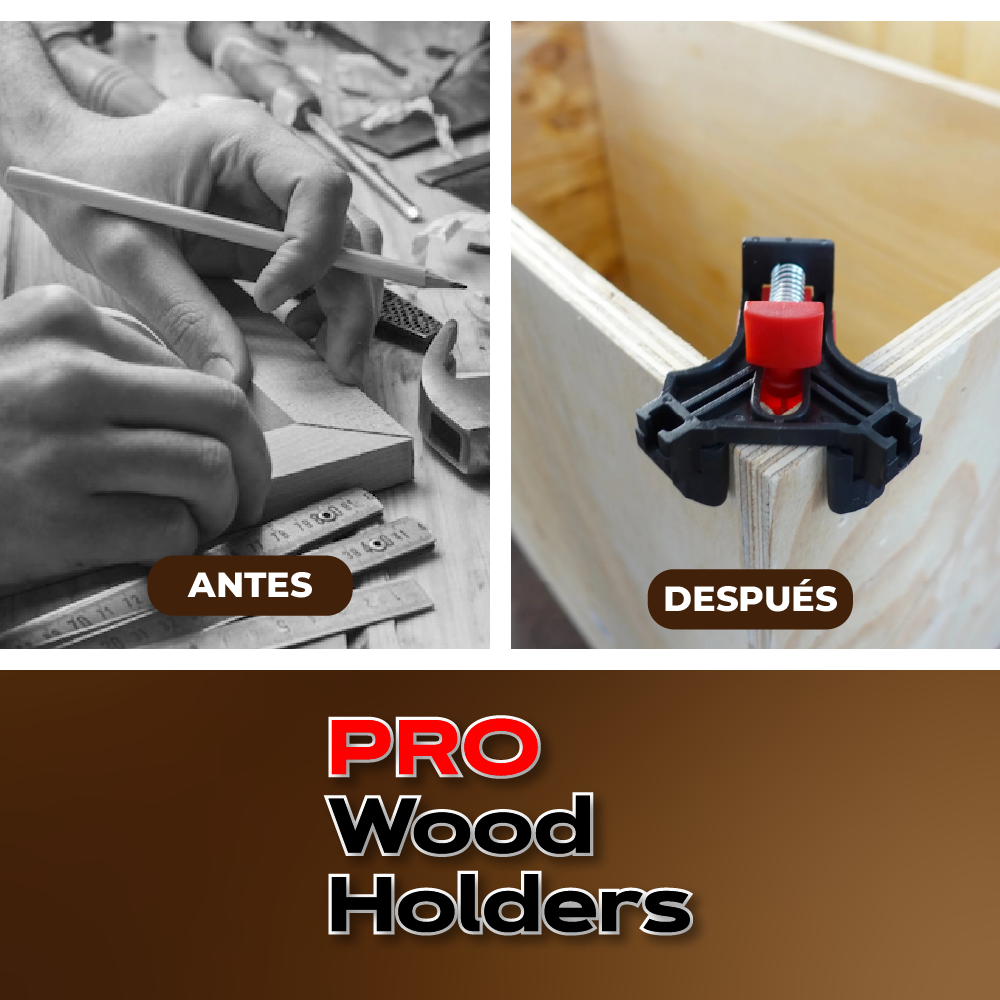 ProWoodHolders™ - Kit de 4 abrazaderas para madera