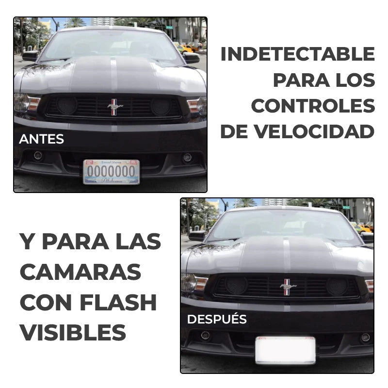 GhostPlate™ - Spray reflectivo para placas de autos