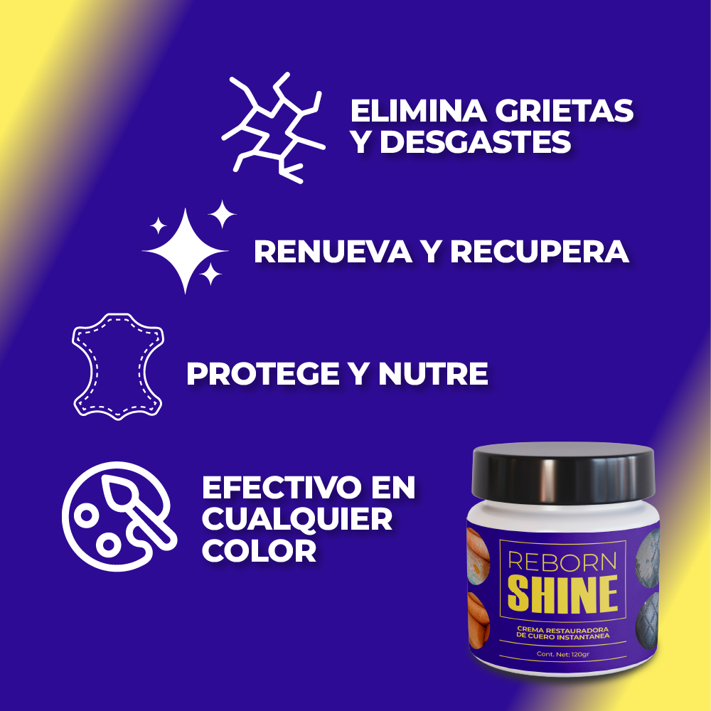 RebornShine™- Crema restauradora de cuero instantanea