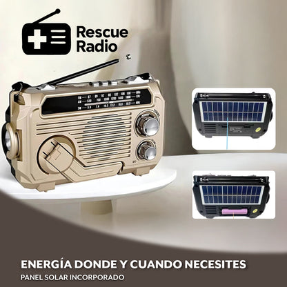 RescueRadio™ - Comunicación, luz y energía cuando más importa