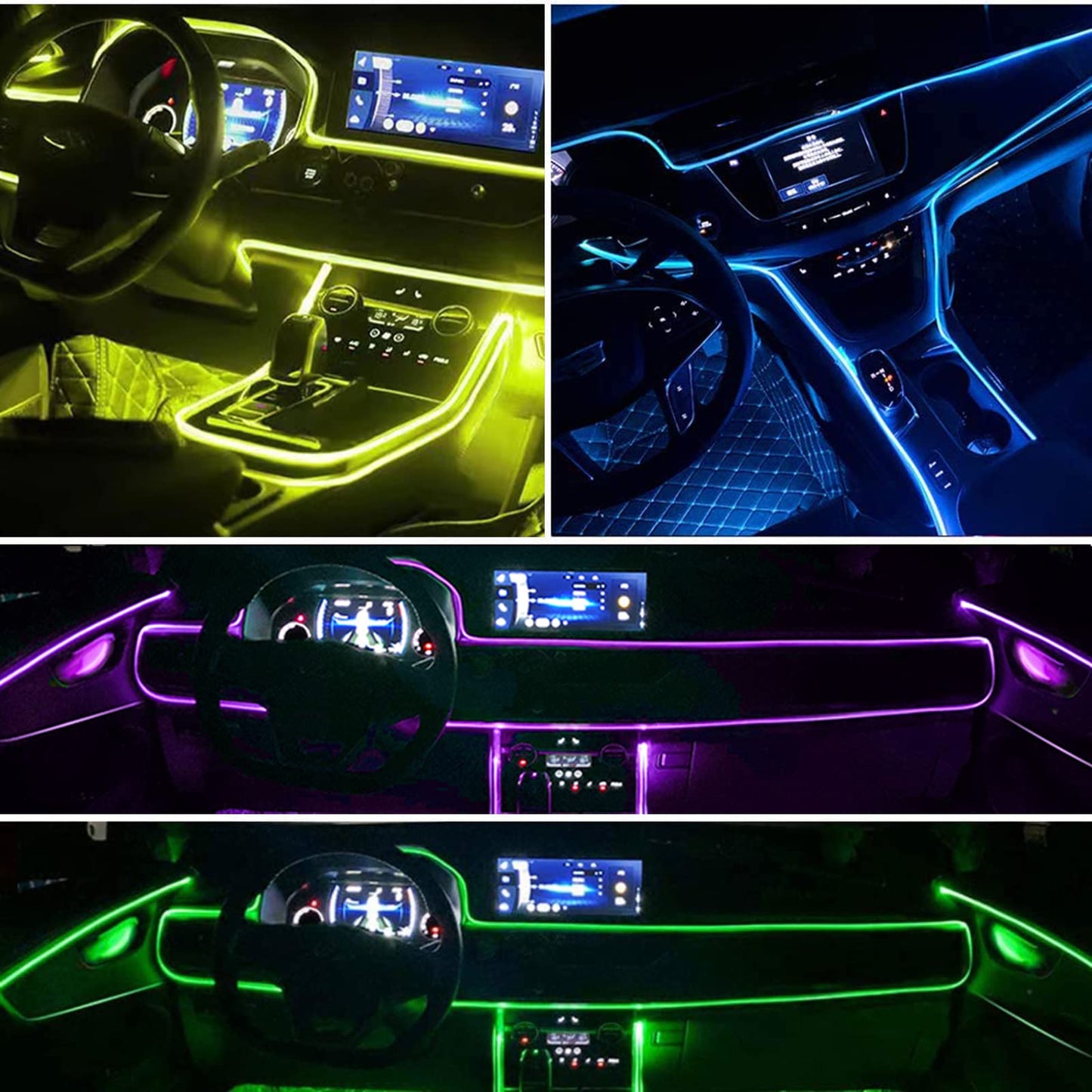 ColorPulse™ - Tiras de luces LED para el interior del auto