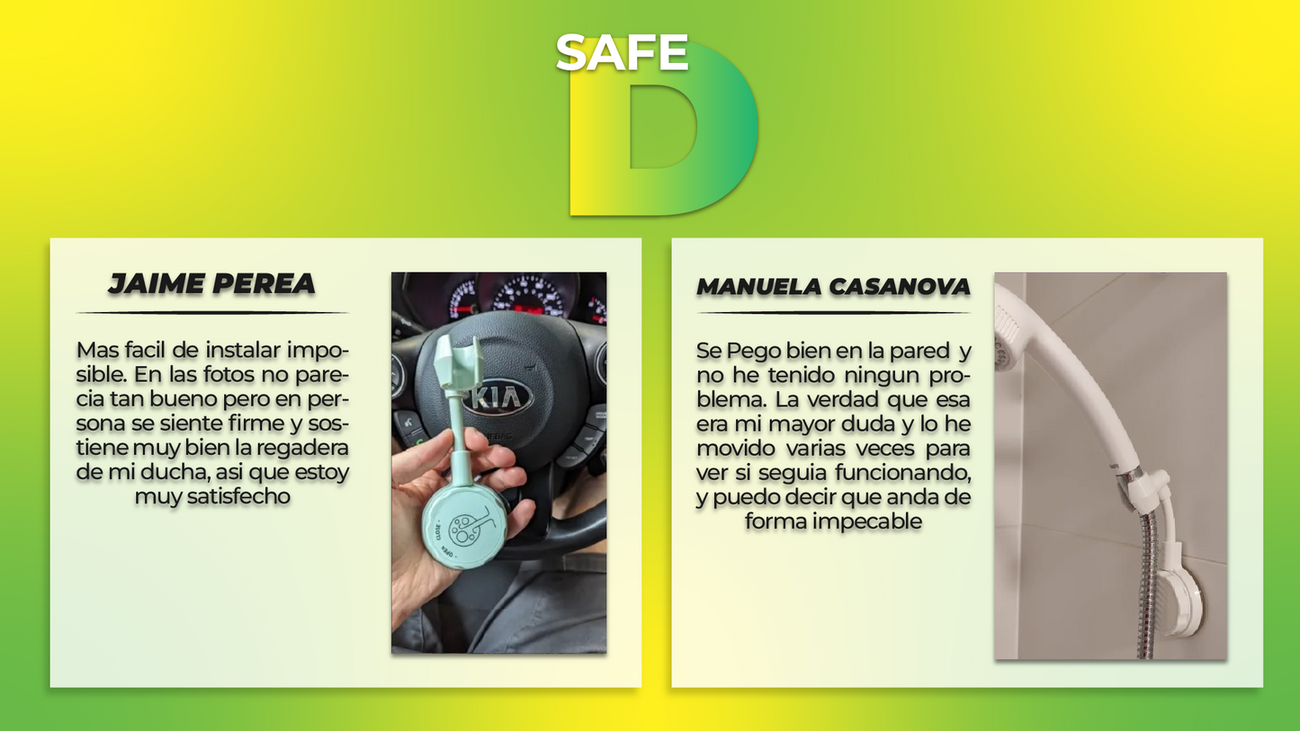 SafeD™ -  Soporte de ducha ajustable 360°