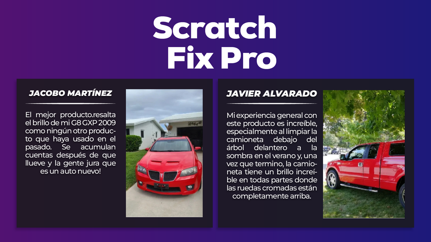 ScratchFix Pro™ - Revestimiento Cerámica para Automóviles | Oferta Exclusiva 2x1