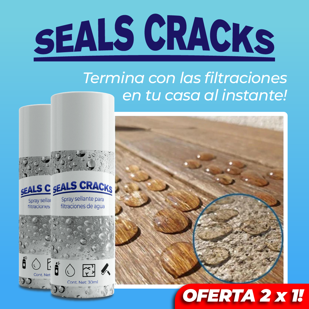 SealsCracks™ - Spray sellante para filtraciones de agua ¡Lleva 2 y paga 1!