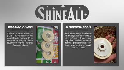 Shineall™ - Discos de pulido de lana multiuso