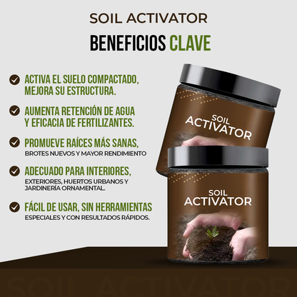 Soil Activator™ - Plantas más fuertes, raíces más vivas.