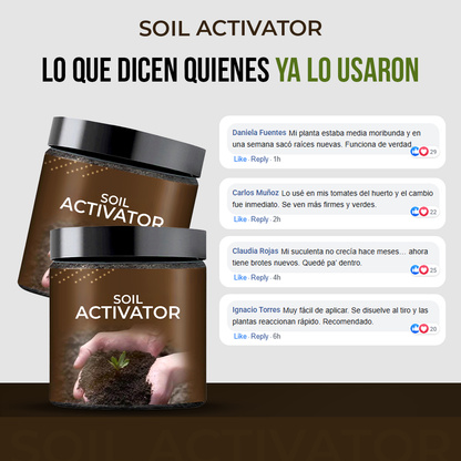Soil Activator™ - Plantas más fuertes, raíces más vivas.