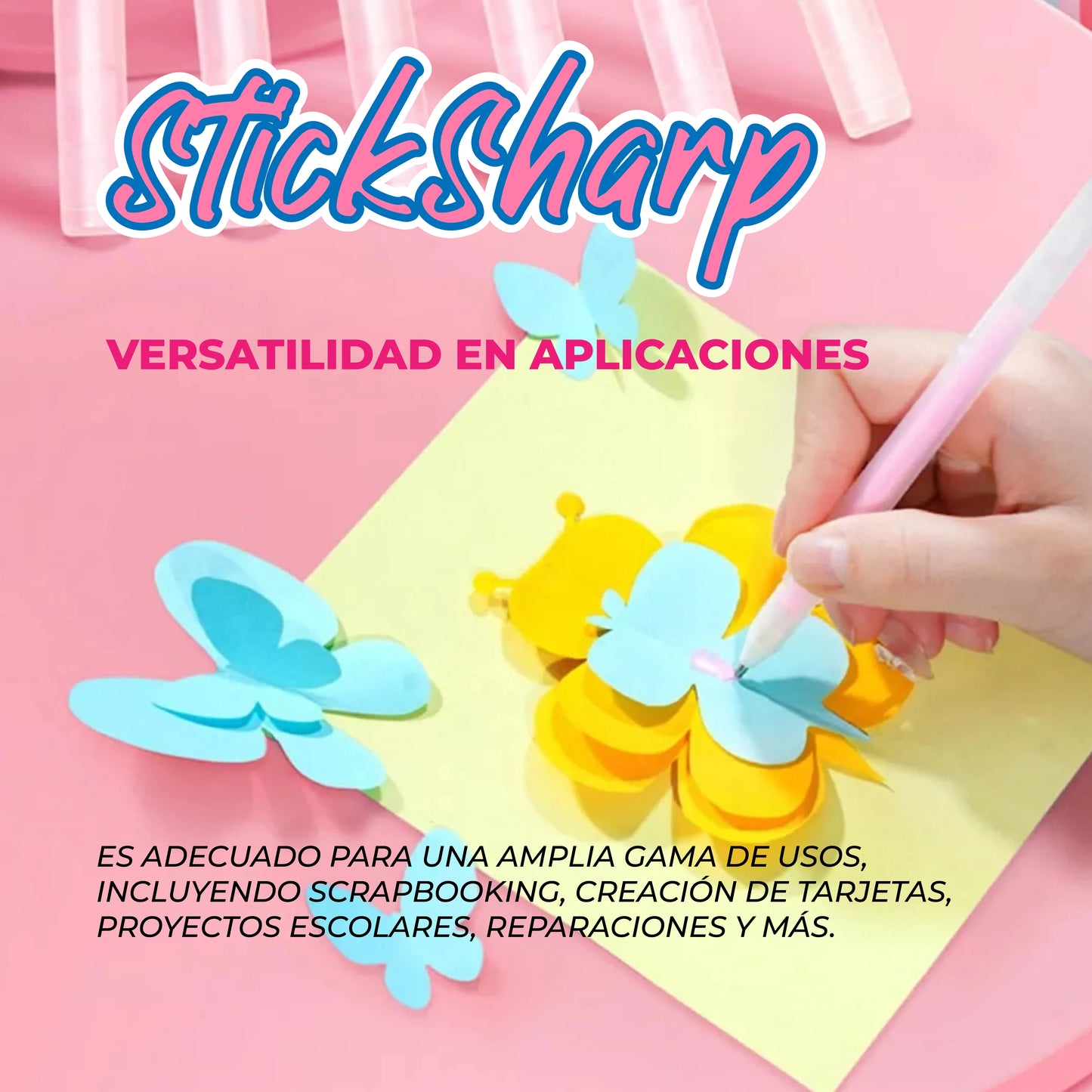 StickSharp™- Lápiz de pegamento de alta precisión