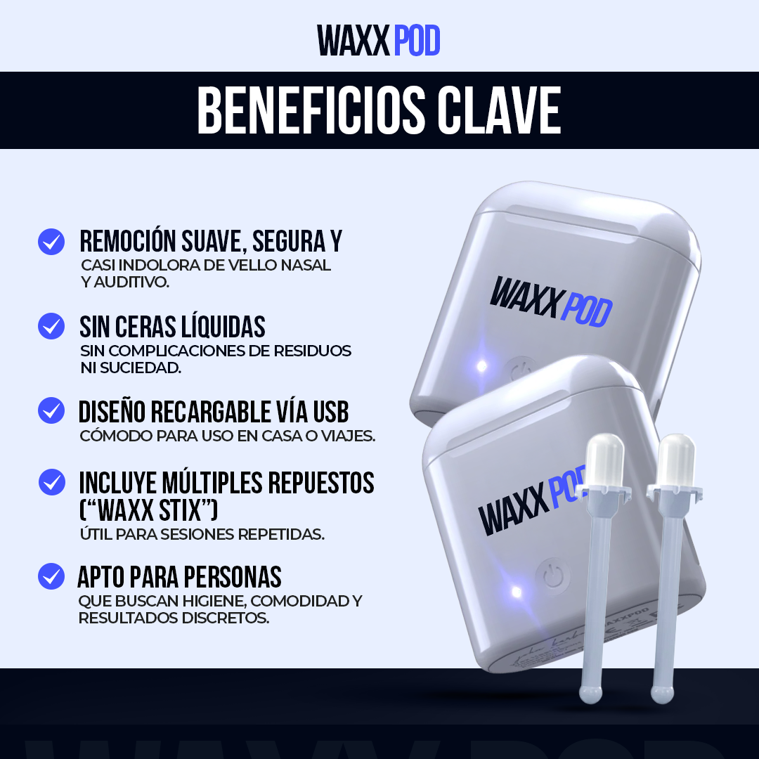 Waxx Pod - Depilación segura, rápida y sin dolor. Waxx Pod™ lo hace fácil.