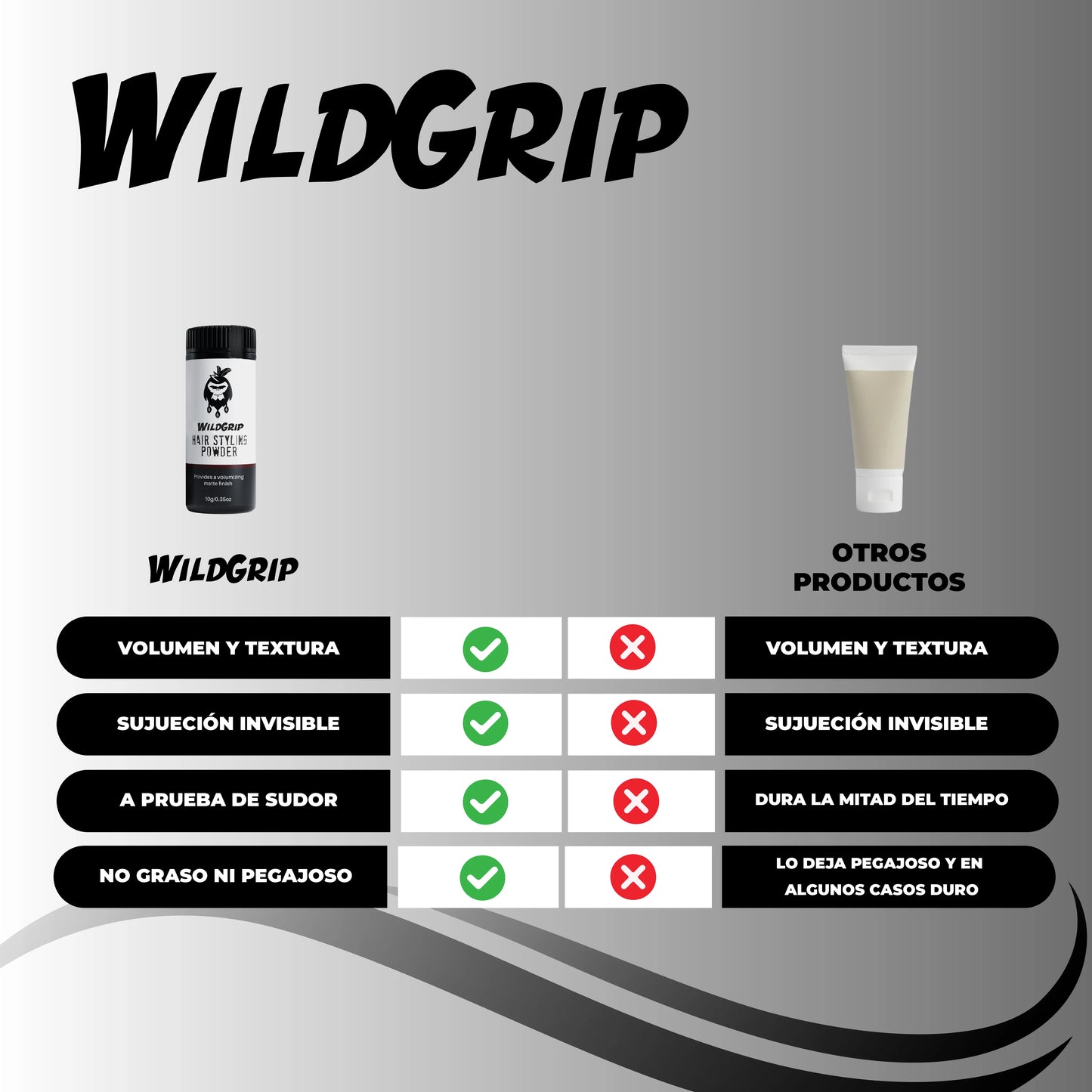 WildGrip™- Polvo estilizador de cabello