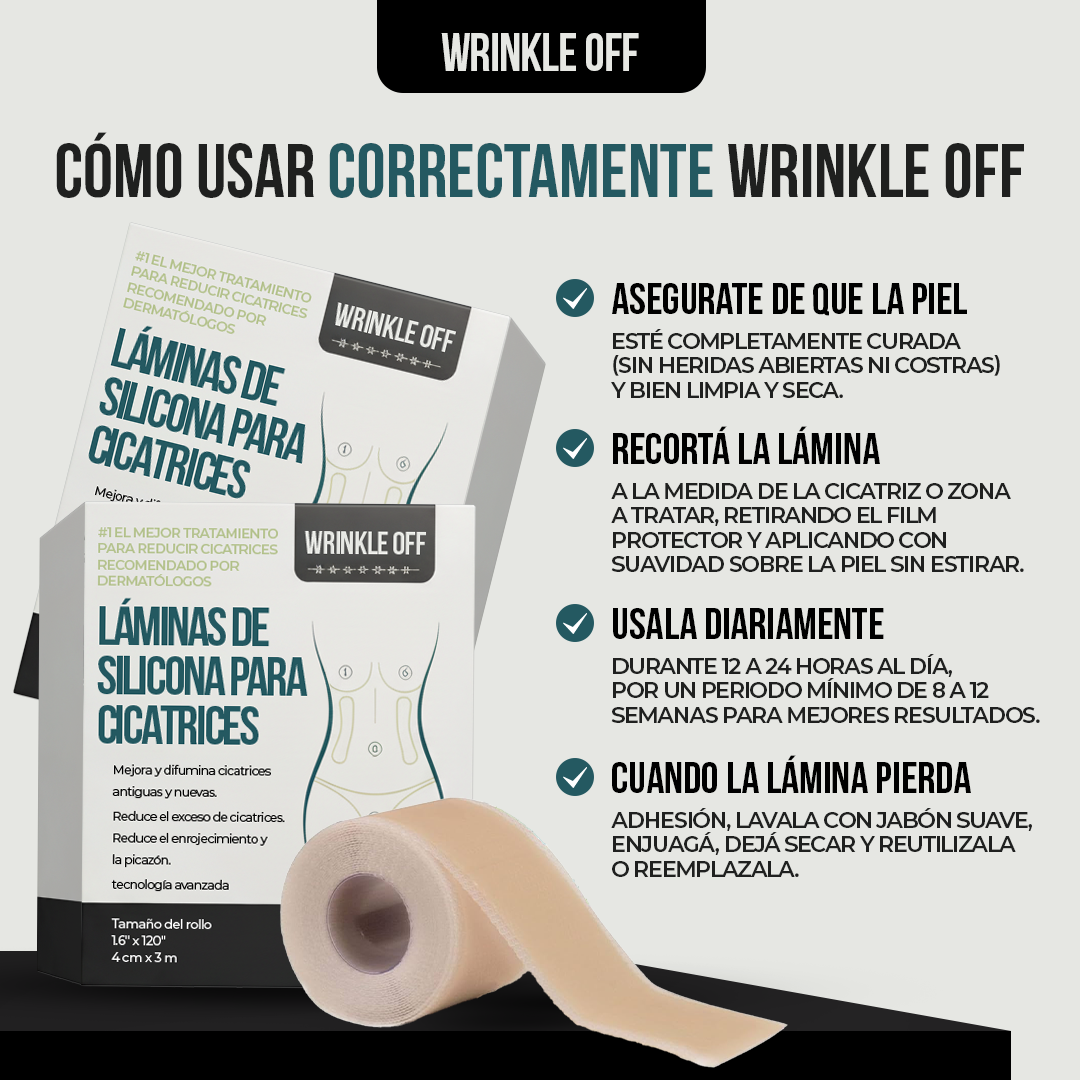 Wrinkle Off™ - Dormir, y despertar con menos arrugas.