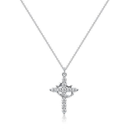 Verceri™ – Crown Cross Necklace: Símbolo de devoción y estilo