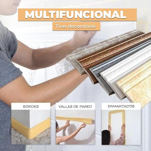 WallDecor™ - Cornisas 3D autoadhesivas