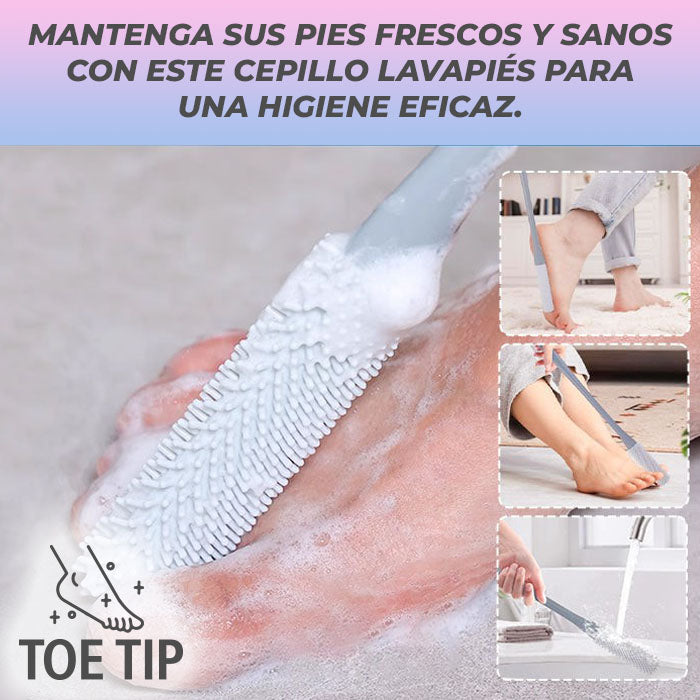 ToeTip™ - Cepillo para facilitar limpieza de pies