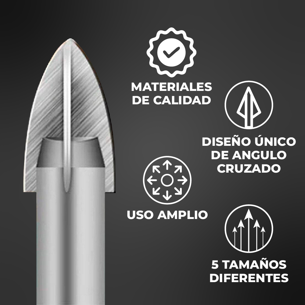 Broke™ - Brocas triangulares con vástago hexagonal de aleación