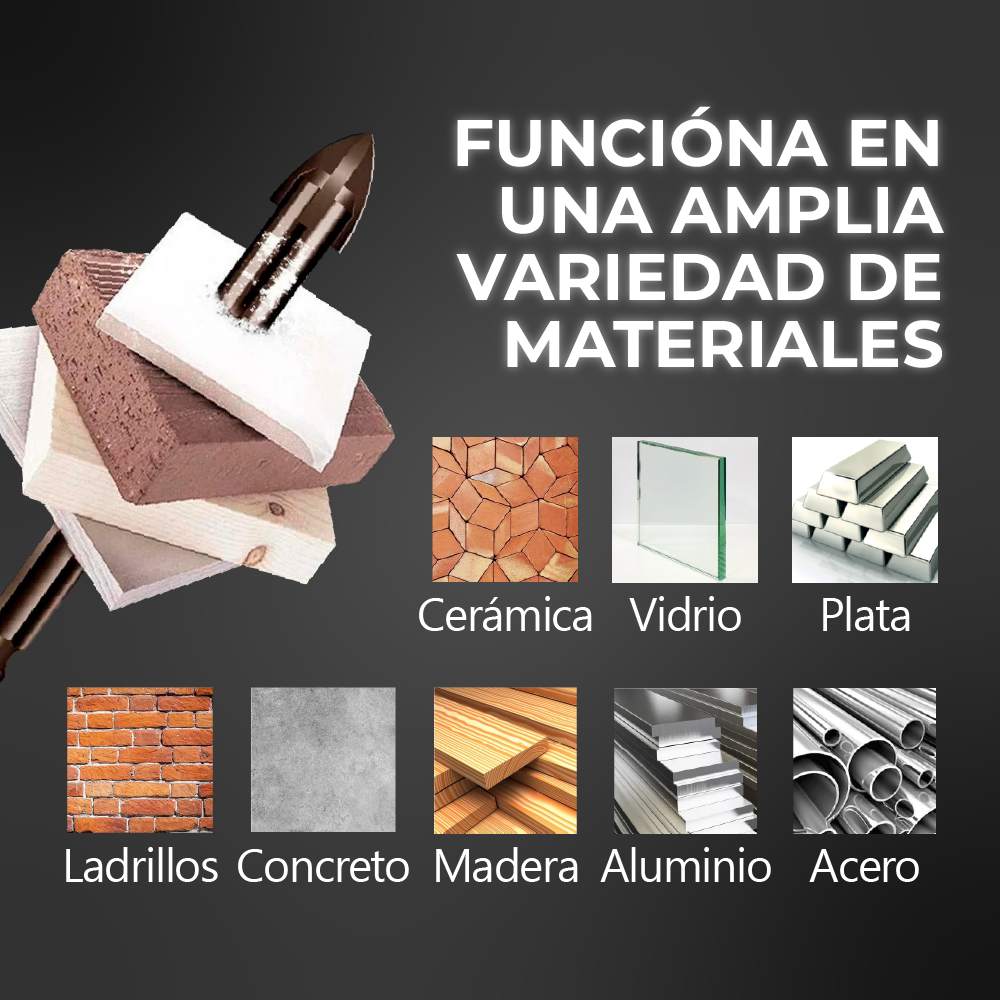 Broke™ - Brocas triangulares con vástago hexagonal de aleación