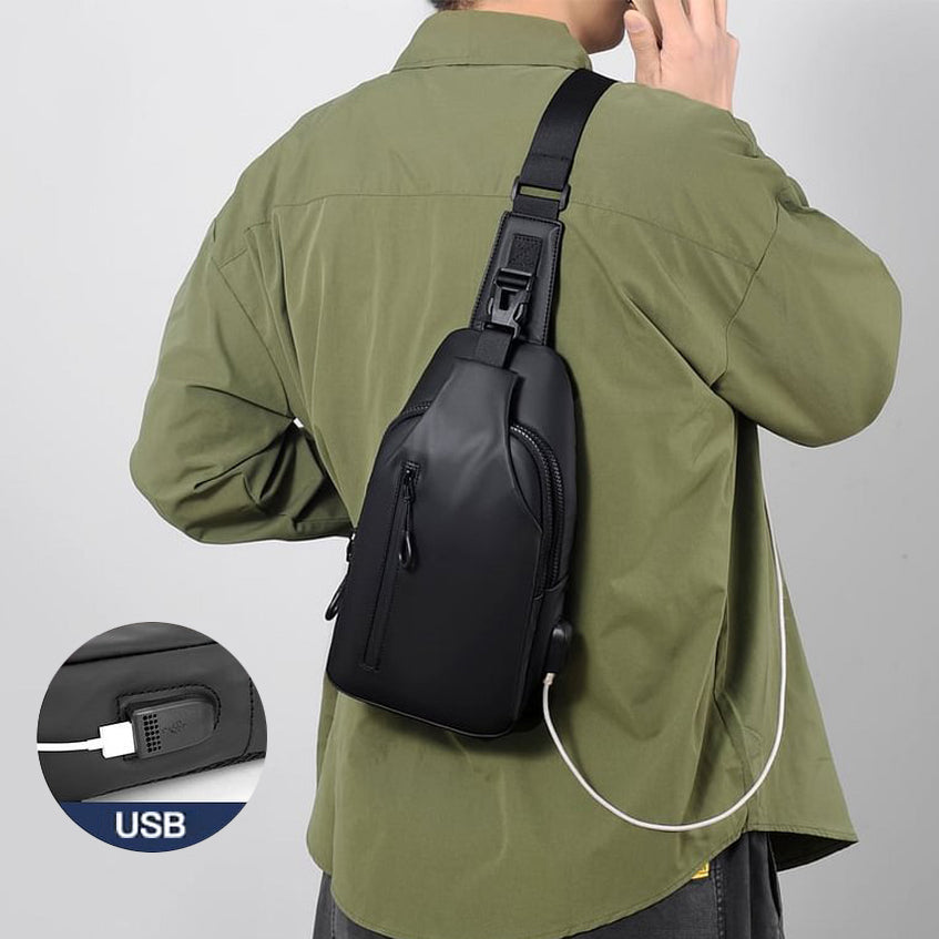 WeatherWise™ -  Bolso impermeable de cuero premium