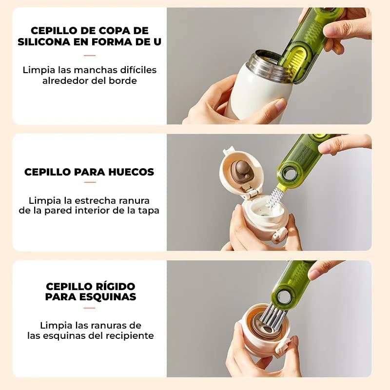 TrioBrush™ - Cepillo limpiador 3 en 1