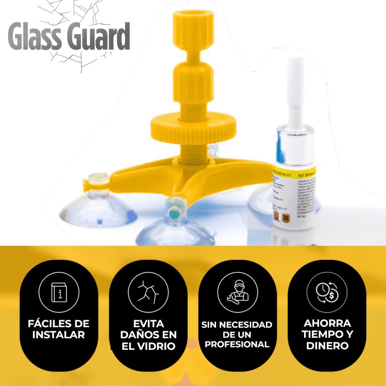 GlassGuard™ - Reparador de fracturas de vidrio