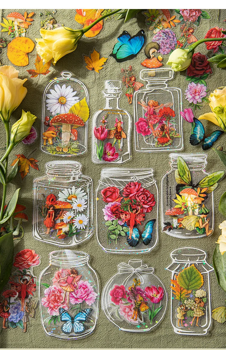 FloralMarks™ - Marcadores de flores secas, marcapáginas de espécimen botánico