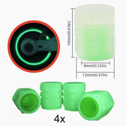 GLOWVALVE™ - TAPAS LUMINOSAS DE VÁLVULAS PARA NEUMÁTICOS - PACK 4 PCS