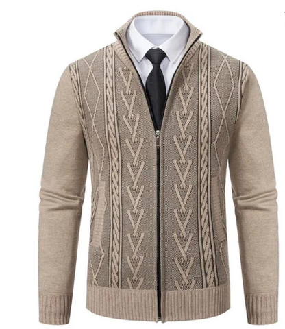 ELEGANTVNZ™ - SUETER DE PUNTO ELEGANTE PARA HOMBRES