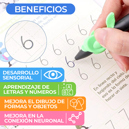 Kit de 4 Cuadernos de Caligrafía Mágica Creativa + Regalo Exclusivo