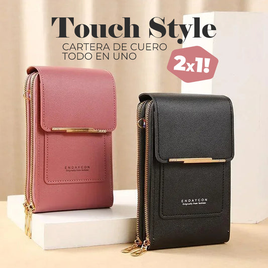 TouchStyle™ - Cartera de cuero todo en uno