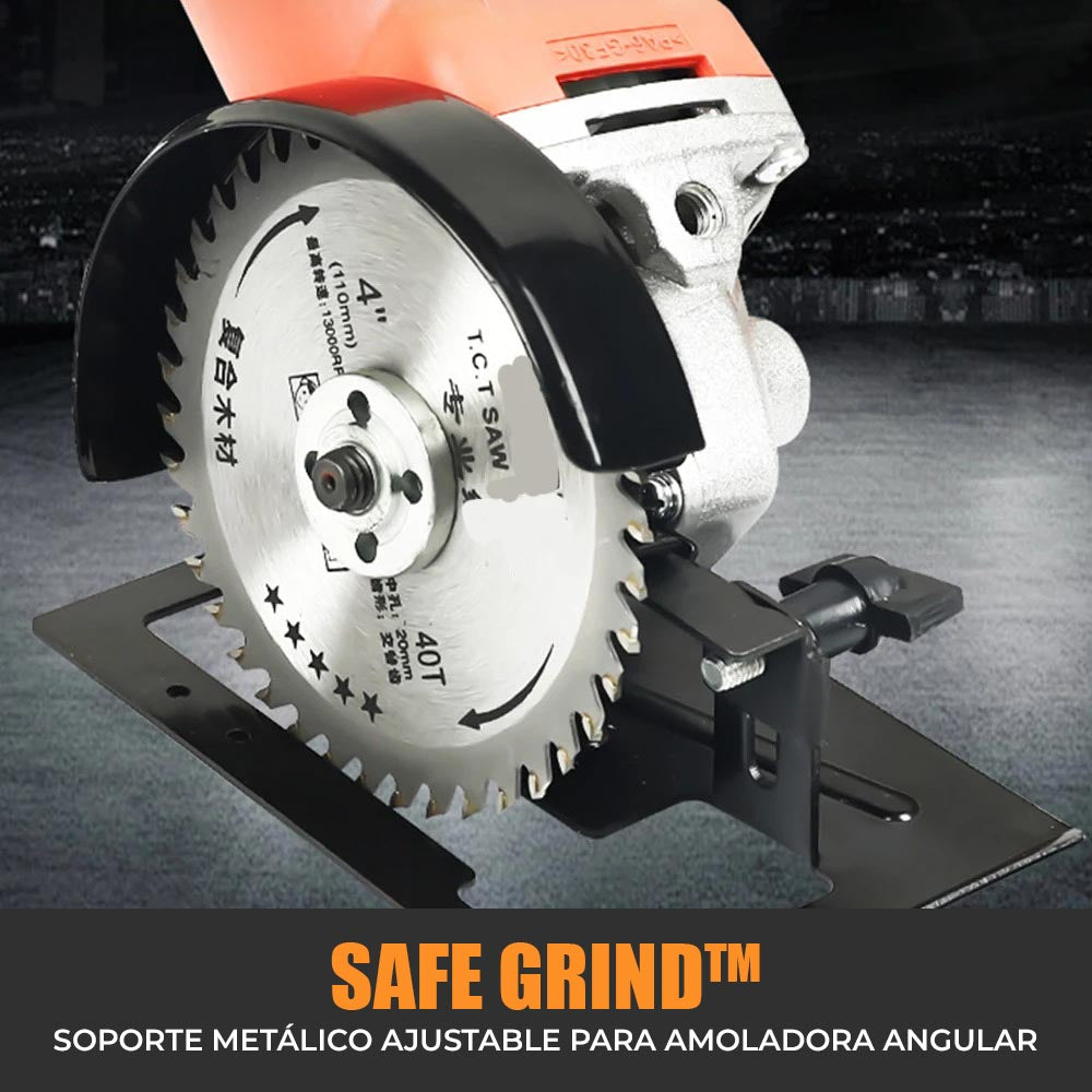 SafeGrind™ - Soporte metálico ajustable para amoladora angular