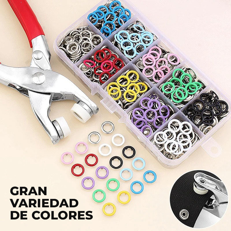 ButtonCraft™ - Juego de alicate de botones a presión