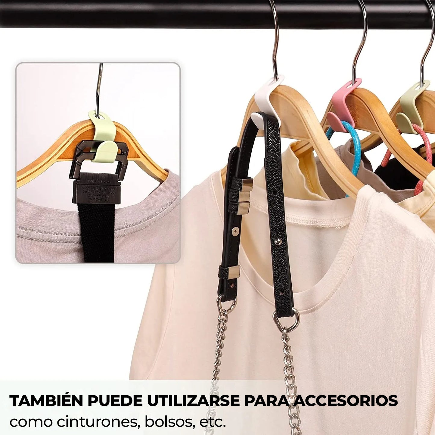 NeatHanger™ - Ganchos conectores para colgadores de ropa
