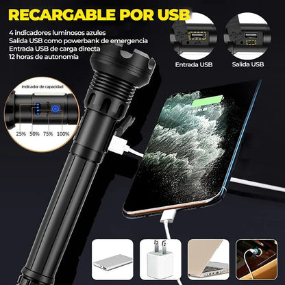 BlazeForce™ - Linterna ultra potente