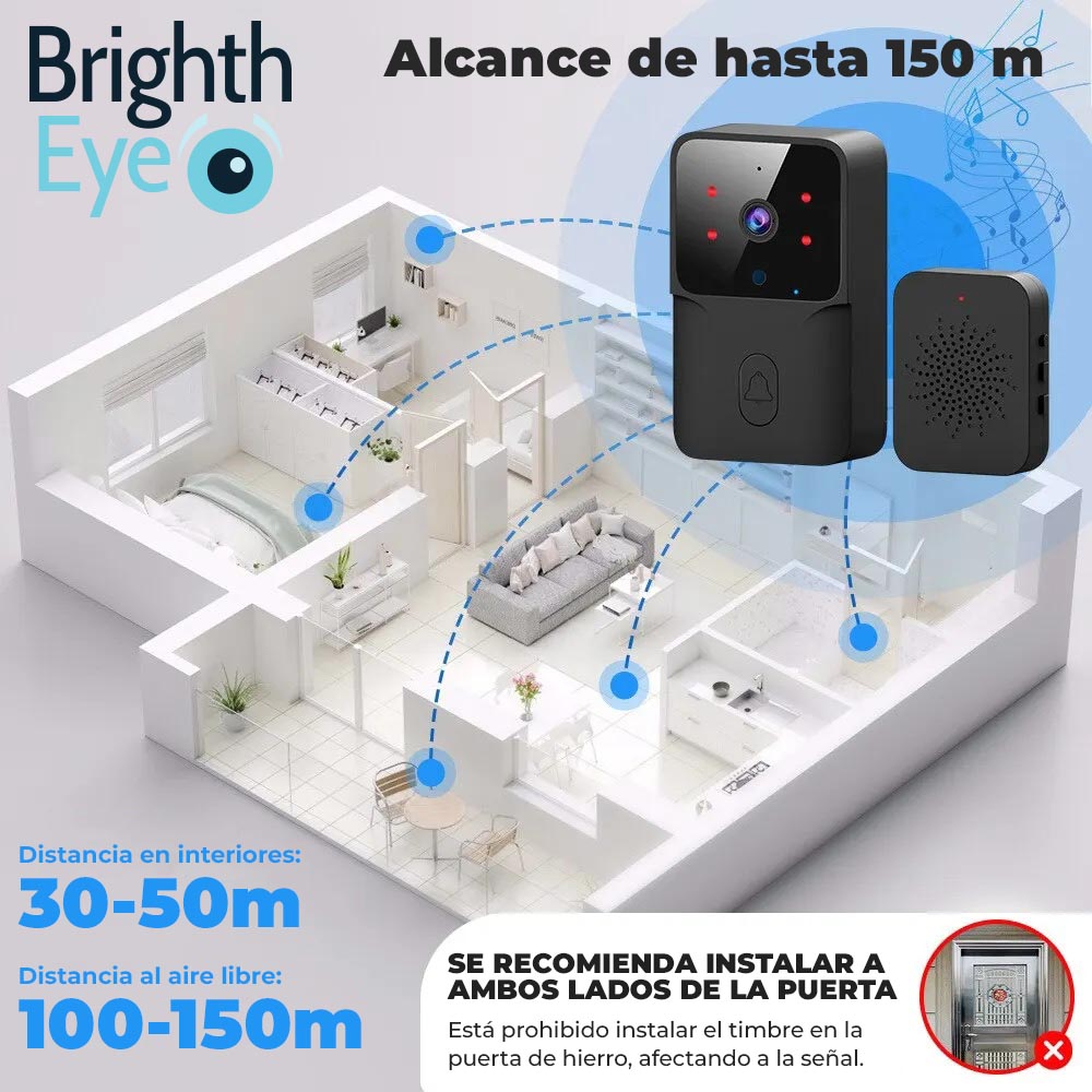 BrightEye™ - Timbre premium con camara de larga distancia