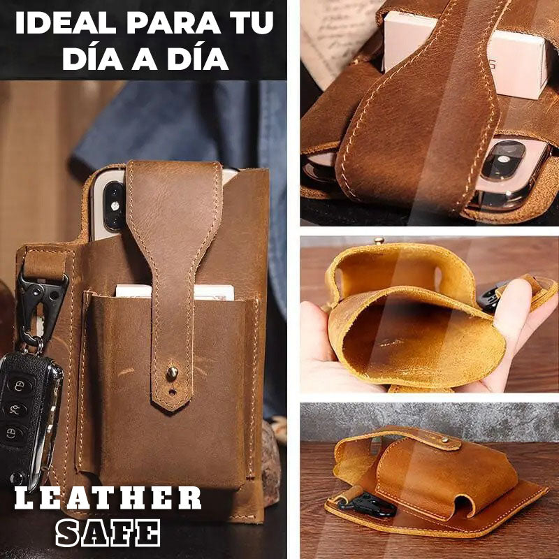 LeatherSafe™ - Estuche de cuero genuino