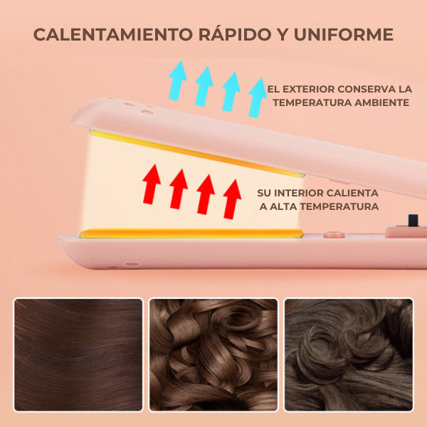 Doublesteam - Plancha/Rizador de cabello