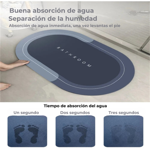 ABSMAT - Tapete de baño secado rápido