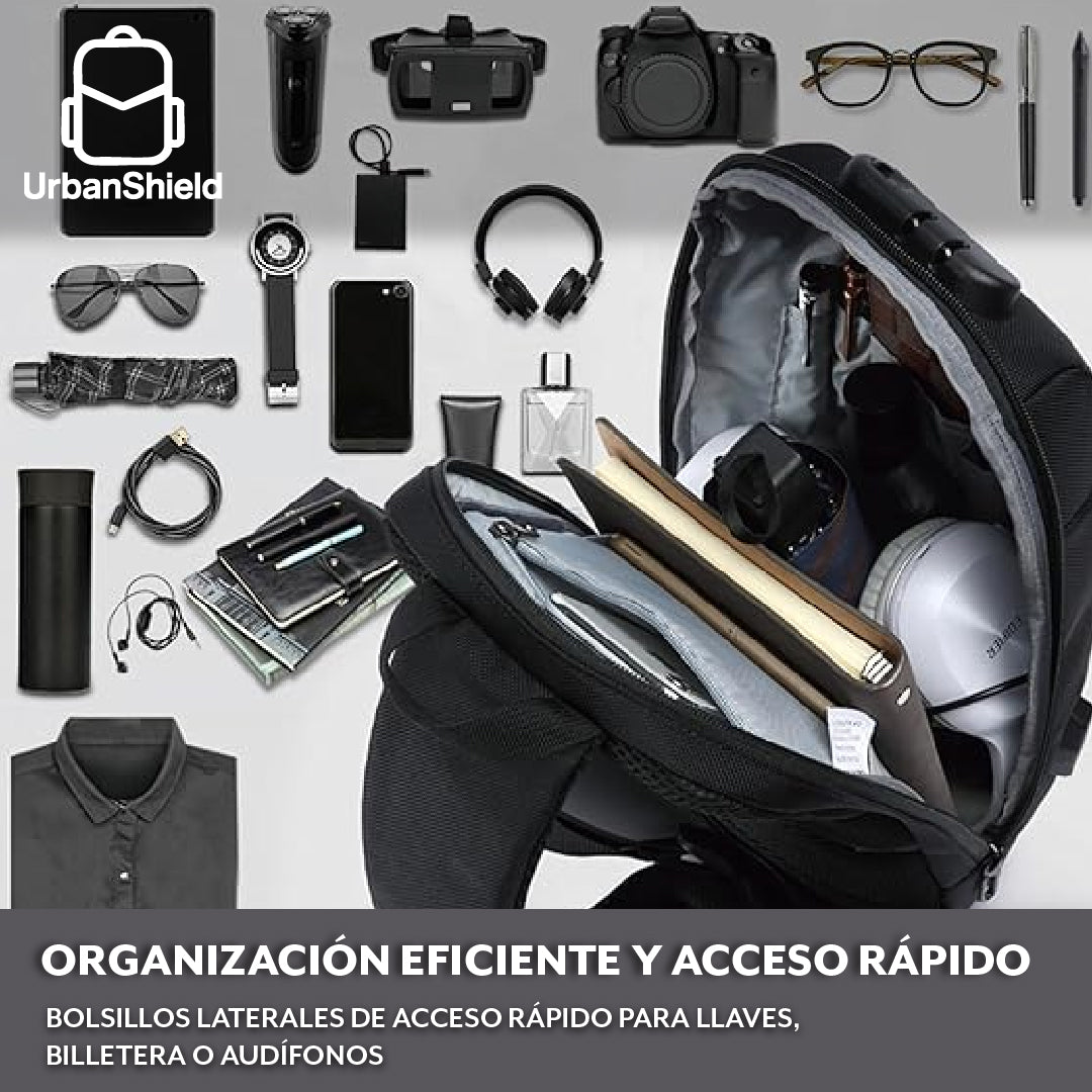 UrbanShield™ - Morral Unisex con Protección Antirrobo