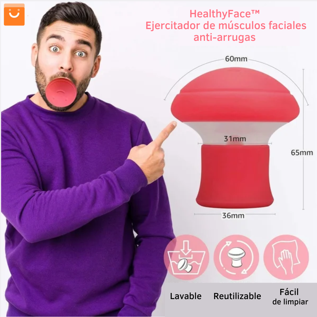 HealthyFace™ - ejercitador de músculos faciales anti-arrugas