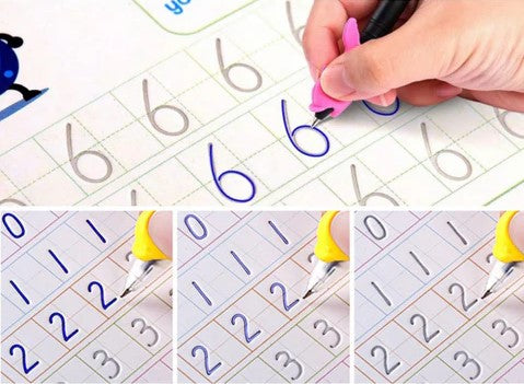 Kit de 4 Cuadernos de Caligrafía Mágica Creativa + Regalo Exclusivo