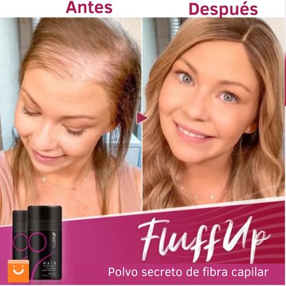 Fluffup™ - polvo de fibra capilar para ocultar calvicie
