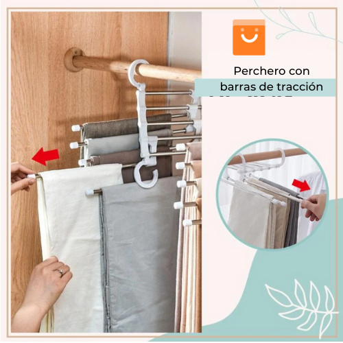 ColgaMax™ - Colgador de pantalones multifuncional