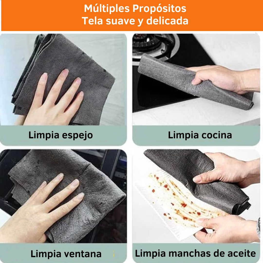 CLEANMAGIC™  - PAÑOS MÁGICOS DE LIMPIEZA (PACK 5 UNIDADES)