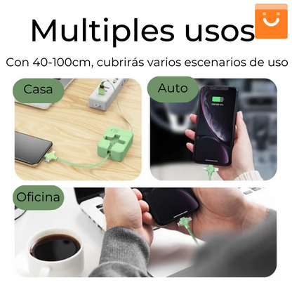 RapidCord™ - Cable 3 en 1 de Carga rápida