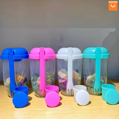 TupperSalad™- recipiente para ensalada portátil
