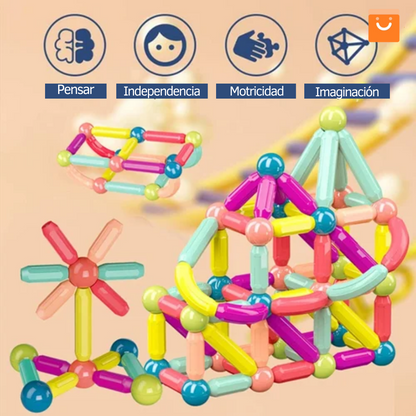 MagneticSticks™ - Bloques de construcción magnéticos educativos