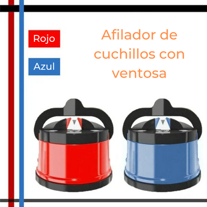 Afilador de cuchillos con ventosa