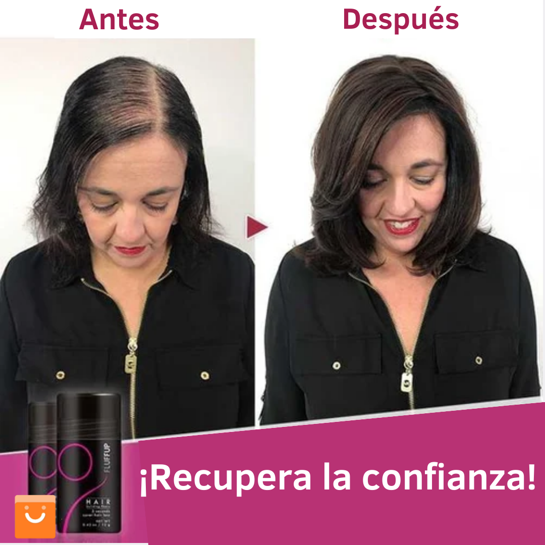 Fluffup™ - polvo de fibra capilar para ocultar calvicie