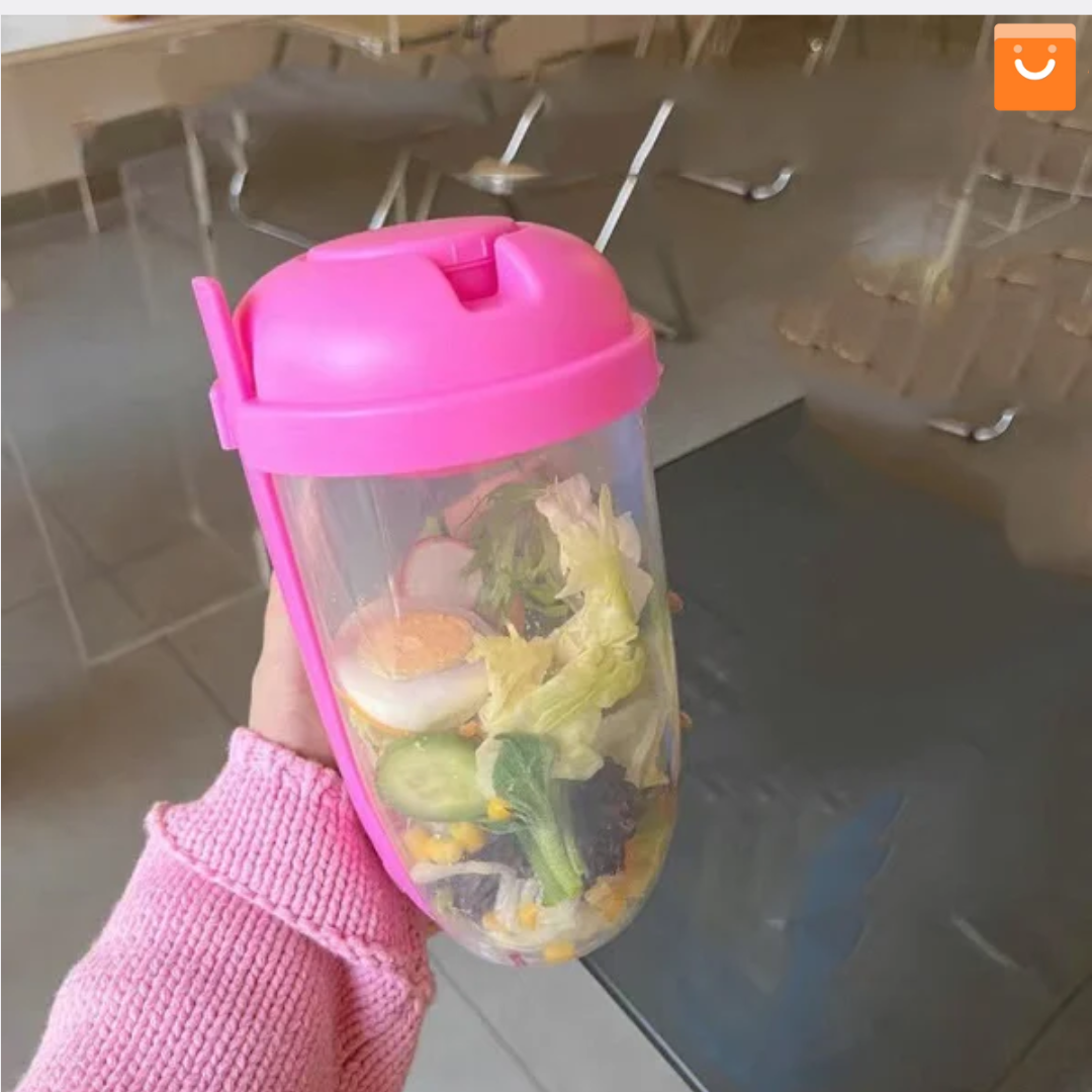 TupperSalad™- recipiente para ensalada portátil